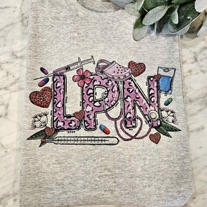 LPN shirt licensed practical nurse popular trending cute healthcare purple